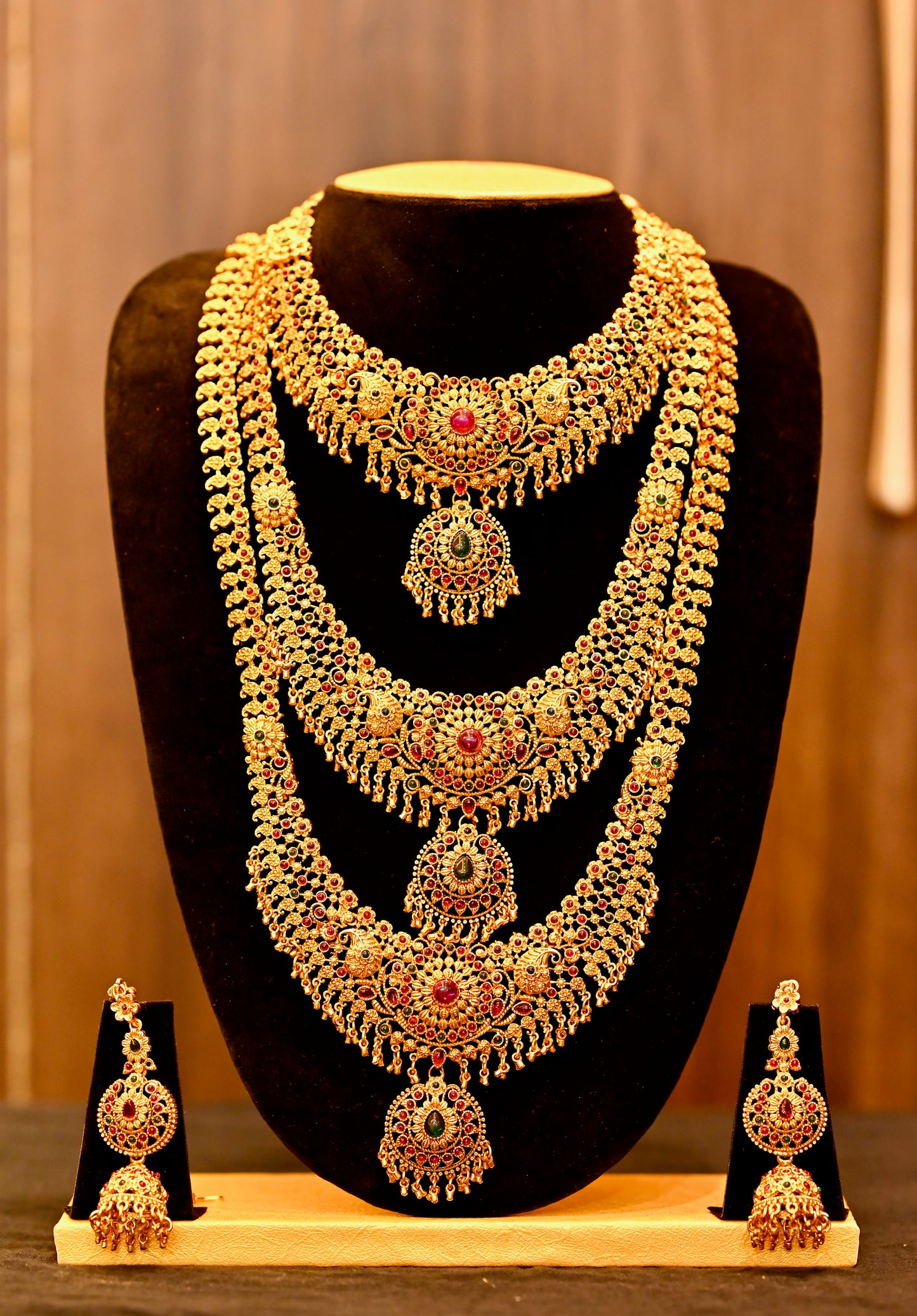 Imperial Ruby Grandeur Bridal Jewellery Set