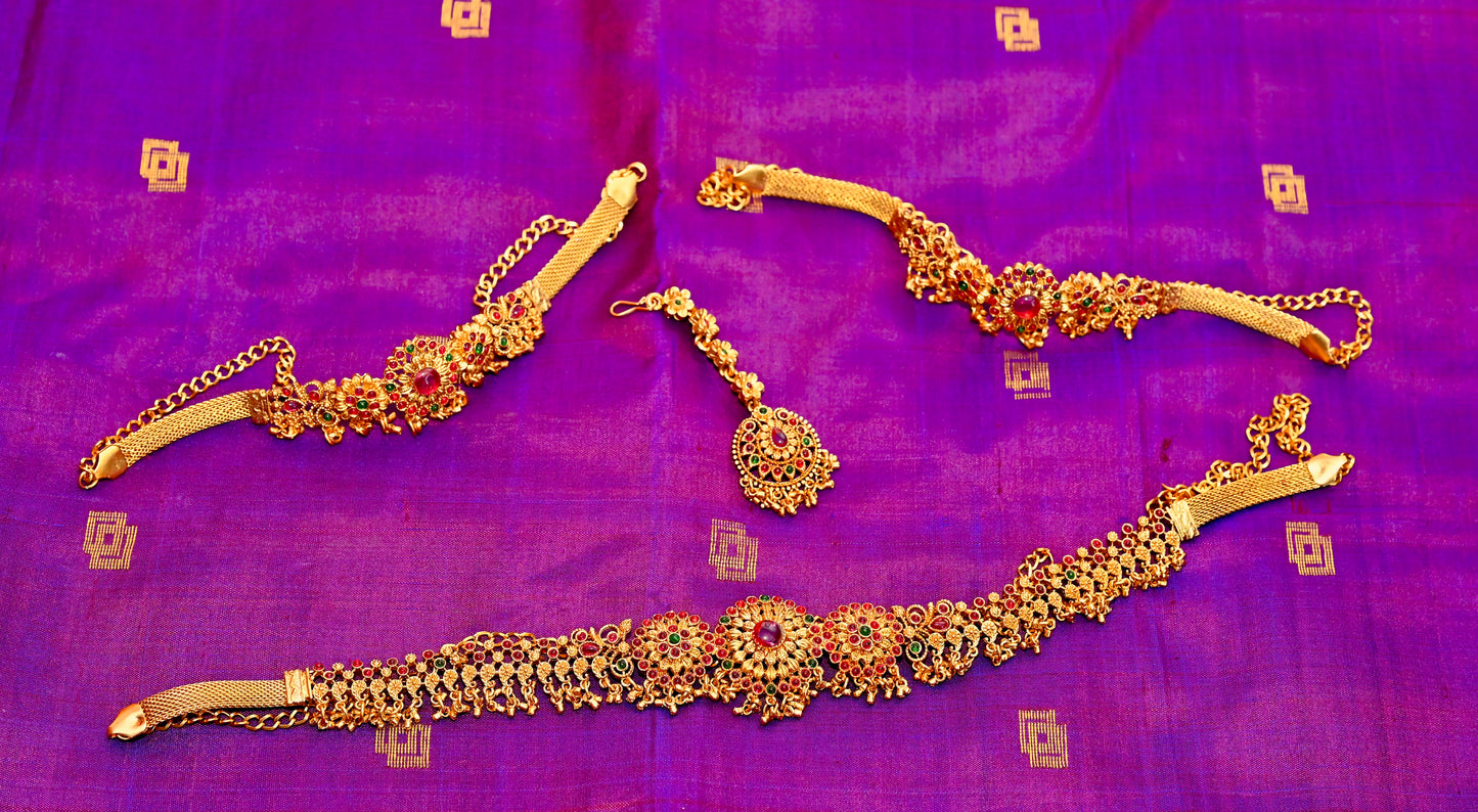Imperial Ruby Grandeur Bridal Jewellery Set